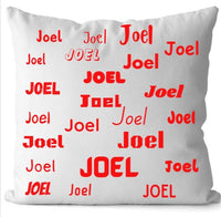 Custom 12x12 Pillow Case with Name-Custom Throw Pillow-All Over Name Pillowcase- Personal Custom Pillowcase